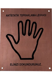 Antistatik Topraklama Levhası Bakır 